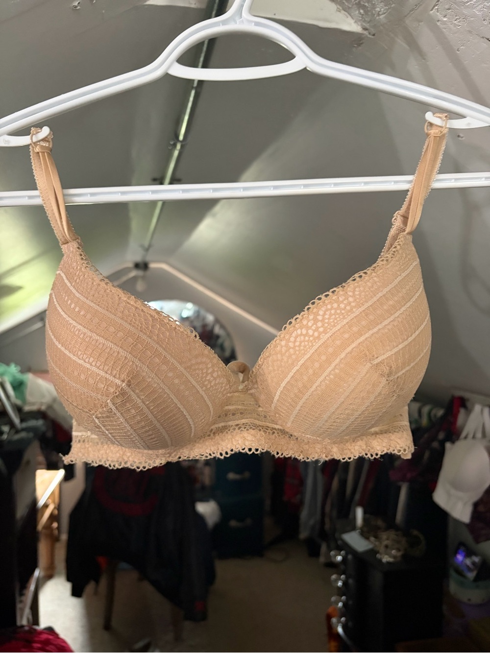 Lace Contour Bra in Light Nude